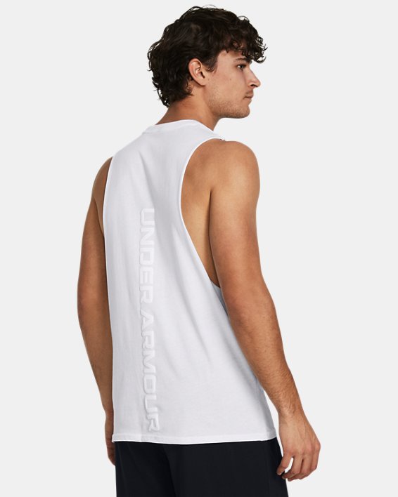 Men's UA Core Tank in White image number 1